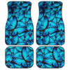 Blue Butterfly Car Floor Mats Custom Cool Car Accessories Gifts Idea