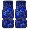 Blue Dragonfly Car Floor Mats Custom Beautiful Car Accessories Gift Idea