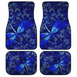 Blue Dragonfly Car Floor Mats Custom Beautiful Car Accessories Gift Idea