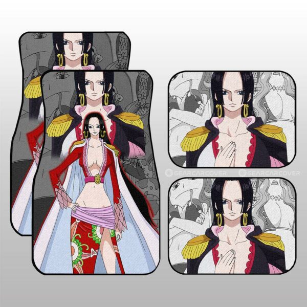 Boa Hancock Car Floor Mats Custom Anime One Piece Car Interior Accessories