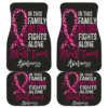 Breast Cancer No One Fights Alone Car Floor Mats H042620