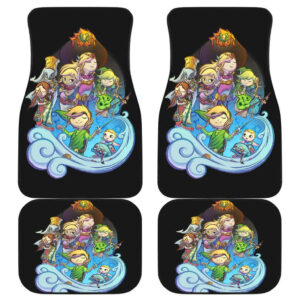 Breath Of The Wild Anime in Black theme Car Floor Mats 191018