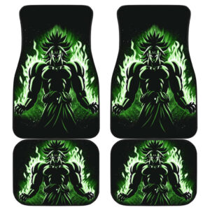 Broly Insane Moment Dragon Ball in black theme Car Floor Mats 191018