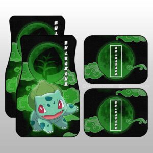 Bulbasaur Car Floor Mats Custom Pokemon Anime Car Accessories For Anime Fans