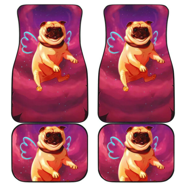 Bull Dog Adorable in Pink theme Car Floor Mats 191021