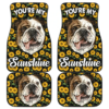 Bull Dog You’re My Sunshine Sunflower Car Floor Mats