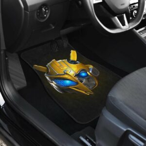 Bumblebee Face & Bee Logo Transformer Car Floor Mats