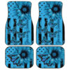 Butterfly Car Floor Mats Custom Blue Sunflower Car Accessories