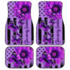 Butterfly Car Floor Mats Custom Purple Sunflower Car Accessories