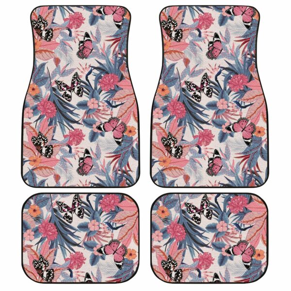 Butterfly Car Floor Mats Custom Vintage Hawaiian Car Accessories