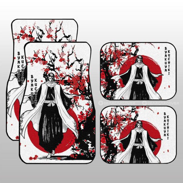 Byakuya Kuchiki Car Floor Mats Custom Japan Style Anime Bleach Car Interior Accessories