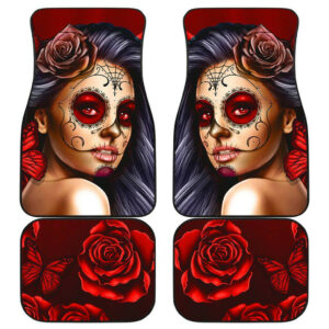 Calavera Girl Art Car Floor Mats Amazing Gift Ideas T091020