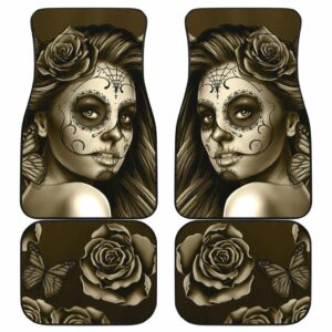 Calavera Girl Sepia Car Floor Mats Amazing Gift Ideas T091020