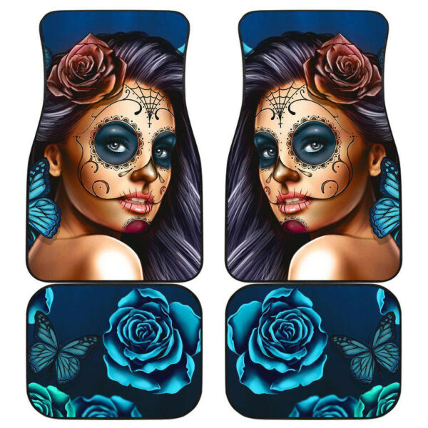 Calavera Girl Tatto Car Floor Mats Amazing Gift Ideas T091020