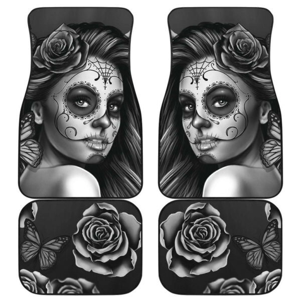 Calavera Skull Girl Car Floor Mats Amazing Gift Ideas T091020