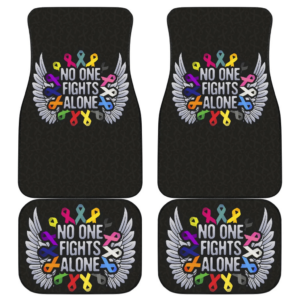 Cancer No One Fights Alone Car Floor Mats H042620