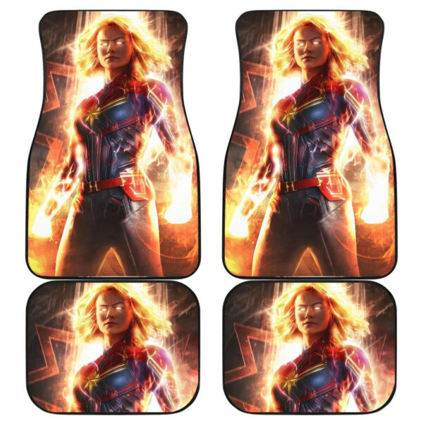 Captain Marvel Fighting Mode New Car Floor Mats 191021