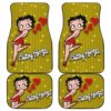 Cartoon Betty Boop Hearts Car Floor Mats Fan Gift H1225