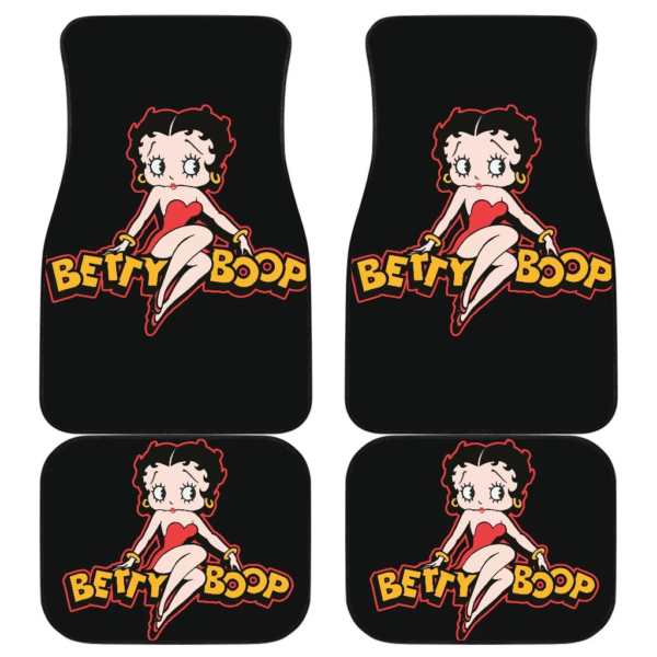 Cartoon Car Floor Mats Betty Boop Hearts Fan Gift H1225