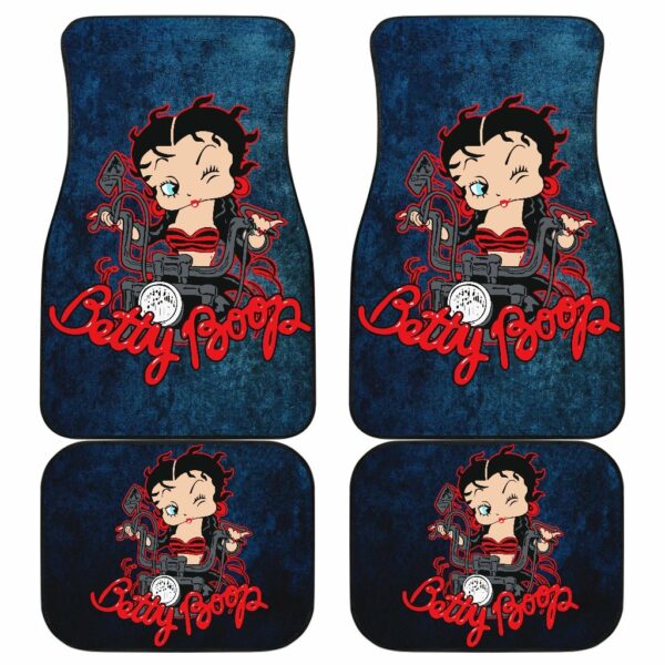 Cartoon Car Floor Mats Betty Boop Ride Motorbike H1225