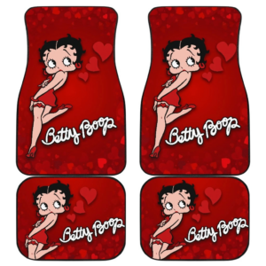 Cartoon Fan Gift Car Floor Mats Betty Boop Hearts H1225