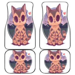 Cat Bus Front And Back Car Mats