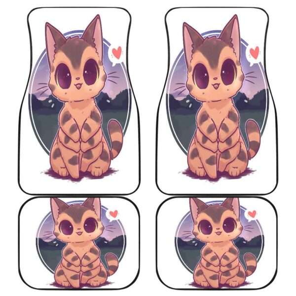 Cat Bus Front And Back Car Mats