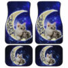 Cat Car Floor Mats Custom I Love You To The Moon And Back  Car Accessories Meaningful Gifts Idea