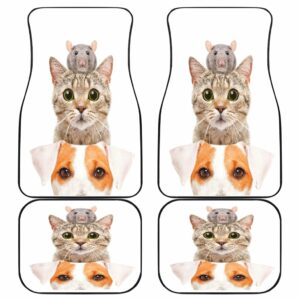 Cat Dog Mice Funny Car Mats