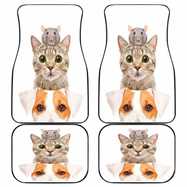 Cat Dog Mice Funny Car Mats