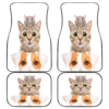 Cat Dog Mice Funny in white theme Car Floor Mats 191021