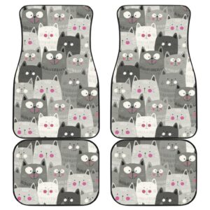 Cat Pattern Cute Car Floor Mats Amazing Fan gift Ideas H05152020