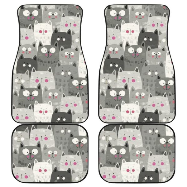 Cat Pattern Cute Car Floor Mats Amazing Fan gift Ideas H05152020