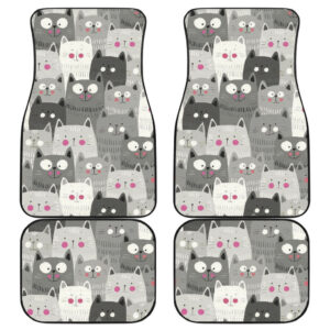 Cat Pattern Cute Car Floor Mats Amazing Fan gift Ideas H05152021