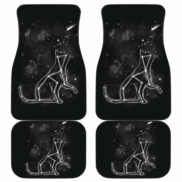 Cat Star Front And Back Car Mats