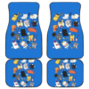 Cats Chibi Funniest in Blue theme Car Floor Mats 191021