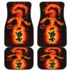 Charizard And Infernape In Black Theme Car Floor Mats