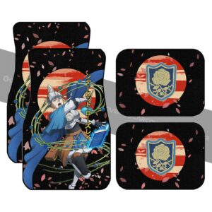 Charlotte Roselei Car Floor Mats Custom Black Clover Anime Car Accessories