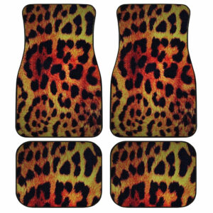 Cheetah Print Car Floor Mats Custom Animal Car Accessories Gifts Idea