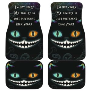 Cheshire Cat Quotes Car Floor Mats Cartoon Fan Gift H050320