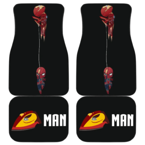 Chibi Iron Man & Spider Man Marvel Avengers Car Floor Mats NA022301