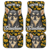 Chihuahua Dog You’re My Sunshine Sunflower Car Floor Mats