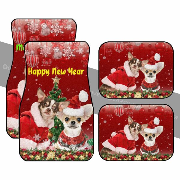 Chihuahuas Christmas Car Floor Mats Custom Car Accessories Gifts For Dog Lovers