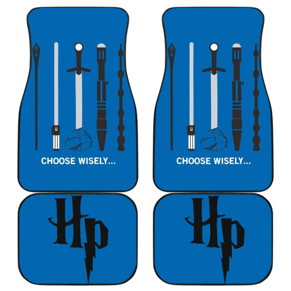 Choose Wisely Weapons Funny Art Harry Potter Car Floor Mats UBC031604