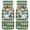 Christmas Car Floor Mats | Caryy Snowman Xmas Pine Tree Patterns Car Mats