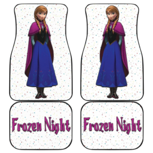 Christmas Car Floor Mats | Frozen Night Anna Princess Car Mats