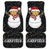 Christmas Car Floor Mats | Garfield Fat Cat In Snowman Xmas Night Car Mats