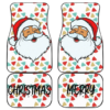 Christmas Car Floor Mats | Santa Claus Laughing Face Merry Xmas Car Mats