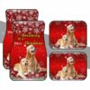 Christmas Golden Retrievers Car Floor Mats Custom Dog Car Interior Accessories