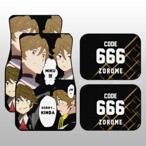 Code:666 Zorome Car Floor Mats Custom DARLING In The FRANXX Anime Car Accessories